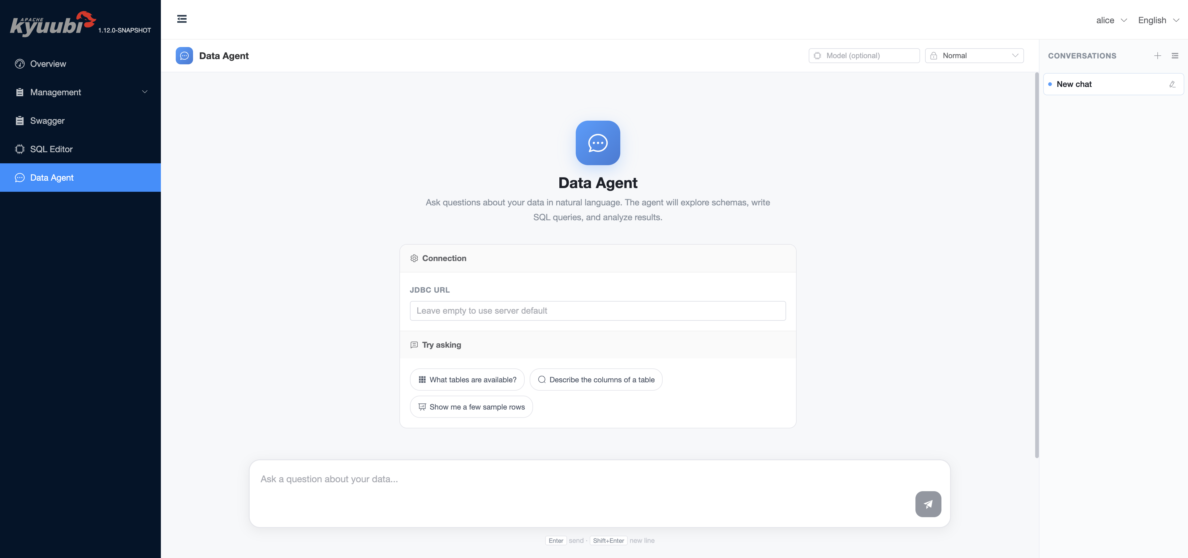 Welcome page